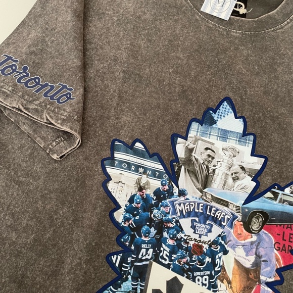 Vintage Toronto Maple Leafs Acid Wash Tee - Maple Leaf Y2k - Picture 2 of 4